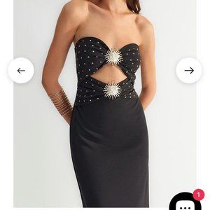 Wearhause long black dress - NWT